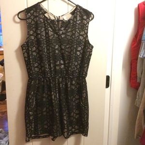 Black lace romper